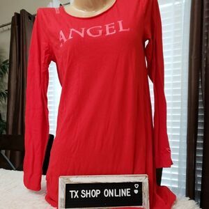 Victoria's Secret V-Back Sleepshirt Angel Graphic
